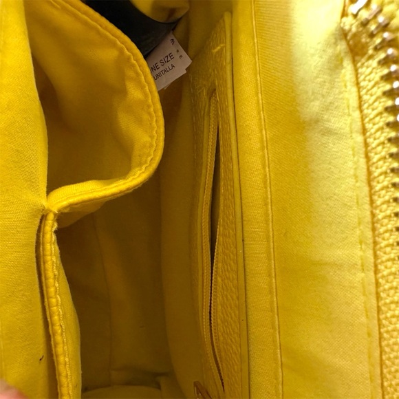 Bebe Erika Mini Shopper Hand Bag Bright Yellow With Drop Handle Barbiecore - Picture 8 of 13